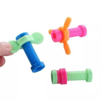 Вращающийся винт Вращающийся винт пеналы красочные Fidget Pencil Toppers для 4 шт./комплект игрушки для аутистов 4pcs