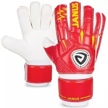 Вратарские перчатки Janus Roll Finger, перчатки вратаря GK со съемной защитой пальцев, размер 7, 8, 9, 10, новый желтый, красный Size 10