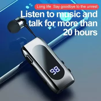 Время разговора 20 часов Bluetooth-гарнитура BT5.2 Напоминание о вызове Вибрация Спортивный клип-драйвер Auriclees Наушники