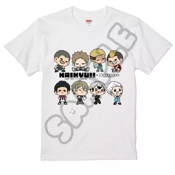 Все собираются 5-е издание M CA Белый размер S «Haikyu!!»! вместе, стратегия Мочочо-изации! Футболка белый