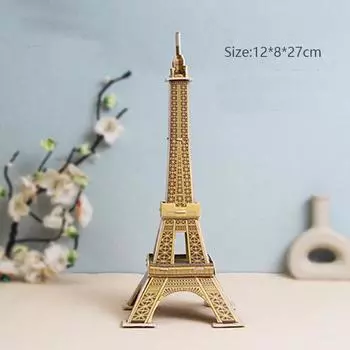 Всемирно известные здания, 3D модель, картонная головоломка для детей, игрушки ручной работы, украшения для рабочего стола, детский подарок