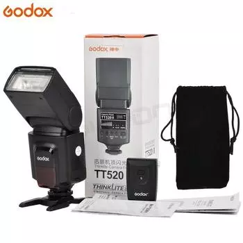 Вспышка TT520 II TT520II со встроенным беспроводным сигналом 433 МГц + триггером вспышки для зеркальных камер Canon Nikon Pentax Olympus