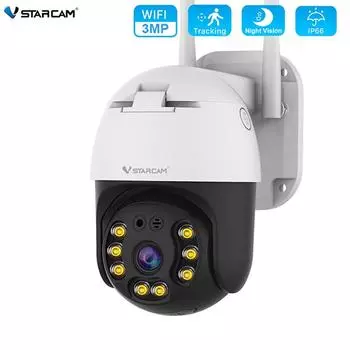 Vstarcam EU 1080P PTZ Wi-Fi IP-камера 3MP Открытый цвет ночного видения AI Обнаружение человека Беспроводная камера P2P Аудио камера видеонаблюдения