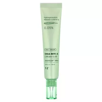 VT Cosmetics, Крем Cica Reti-A 0,05, 1,01 жидких унций (30 мл)