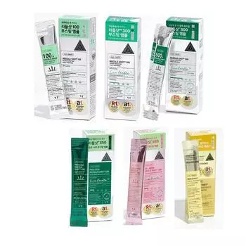 VT Reedle Shot Facial Boosting First Ampoule & Essence / 100, 300, 500, S50, Radiance Glutathione 2 мл зелёный