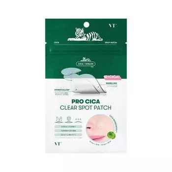 VTCOSMETICS VT Spot Patch 3 Types Sensitive Skin Rough Skin Care Pore Care Sheet Serum (Pro CICA Clear Spot Patch)