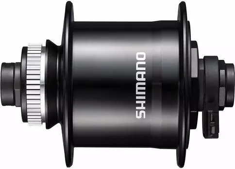 Втулка SHIMANO динамо черная 32H 12 ммE через E2 центральный замок ротор совместим с EDHUR7053DBGL DH-UR705 6V-3.0W OLD100 мм