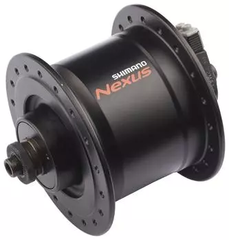 Втулка SHIMANO динамо черная 32H QR E2 EDHC30003NQBALG DH-C3000 6V-3.0W OLD100mm чёрный