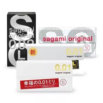 Выберите 1 из 7 оригинальных презервативов Sagami Love Me Gold 10P intervention