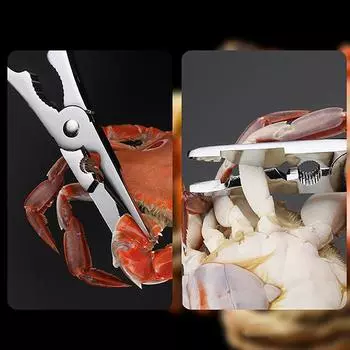 Выбирать крабовое мясо легко Набор инструментов для морепродуктов Набор крабовых крекеров Набор ложек Плоскогубцы из нержавеющей стали Зажим для омаров Клещи-зажимы