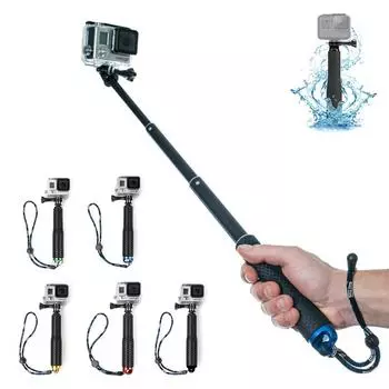 Выдвижная палка для селфи Go Pro Stick, ручная палочка Palo для Go Pro, монопод для Go Pro HERO