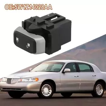 Выключатель замка двери автомобиля для Ford для Town Car 2004-2008 5W1Z-14028-AA 1S9023 PDS154 Кнопка переключения ABS черный и серебристый CHINA