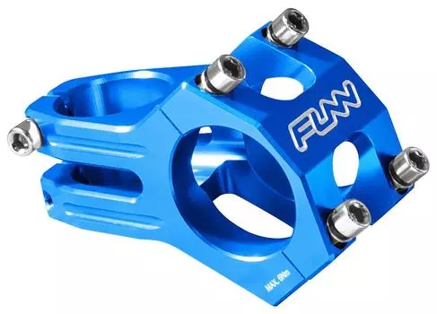 Вынос руля Funn Funnduro MTB, мм x 60 мм, зажим для выноса руля, подходящий для горного велосипеда BMX, вынос руля 31,8 - диаметр 31,8 мм - велосипеды, велосипеды синий
