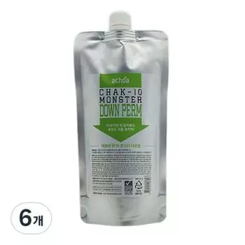 Выпрямитель для нормальных волос Accoa Chak 10 Monster Down Perm, 300 мл, 6 шт.