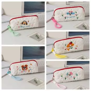 Вышитая собака сумка для ручек Ins Style Puppy косметичка мультяшный пенал школьный офис Style3