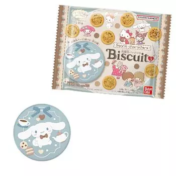 Вышитые символы BANDAI Sanrio, значок в виде банки, печенье, 3, 12 предметов, игрушка в коробке с конфетами