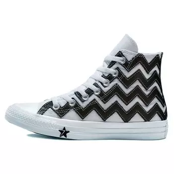 Высокие кеды Converse Chuck Taylor All Star Mission-V белые (Женский) Женские кроссовки черно-белые 565376C