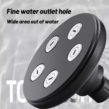 Высокое давление Mini Magic Water Flow Rainfall 11 см Панель Водосберегающая Душевая Головка Аксессуары для Ванной Комнаты Современный Душ Для Ванной Комнаты чёрный
