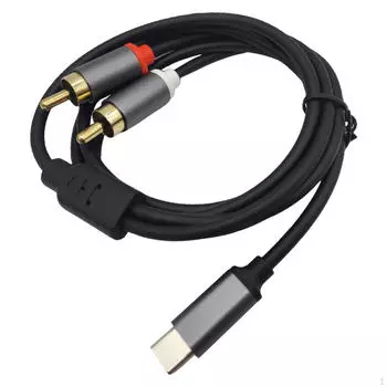 Высококачественный кабель Type-C — 2 RCA для улучшения качества звука 1m
