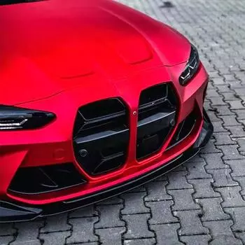 Высококачественный передний бампер автомобиля, нижняя губа, диффузор, спойлер, защитная крышка, подходит для BMW M3 G82 M4 2024-2024, автомобильные аксессуары