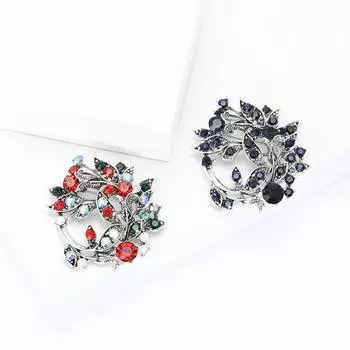 Высококачественный сплав горный хрусталь одинарная брошь-гирлянда модный креативный женский костюм пальто корсаж ювелирные изделия булавка