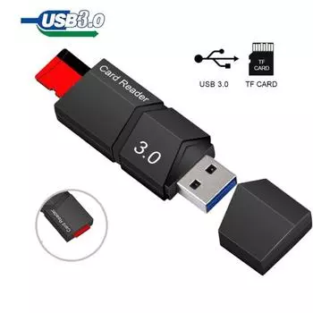 Высокоскоростной адаптер USB 3.0 TF Micro Secure Digital Card Reader для ноутбуков белый