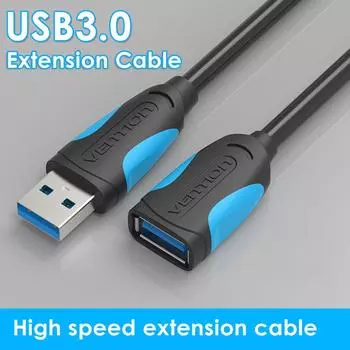 Высокоскоростной удлинительный кабель USB 3.0, 3/2/1,5/1/0,5 м, шнур синхронизации данных 0.5M