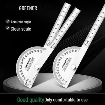 Высокоточная угловая линейка Green Forest из нержавеющей стали на 90 градусов для деревообработки hollow type 80*120MM