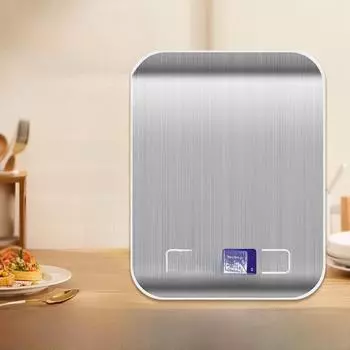Высокоточные цифровые кухонные весы для выпечки и приготовления пищи 1g/5kg; Battery Model белый