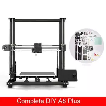 Высокоточный 3D-принтер с двойной осью Z A8 Plus 3D-принтер Diy Kit Reprap I3 Max 300 * 300 * чёрный