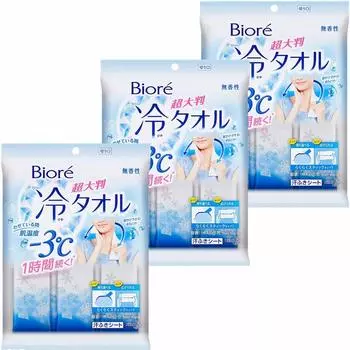 в 3 Kao Biore Extra Large Cold Skin температура сохраняется в течение 1 Easy stick 5 46 x 23 см [Продаются наборы] Полотенце, -3 час, тип, штук,