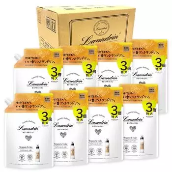 в Landrin Botanical Softener Extra Large Capacity Bergamot Cedar Refill 3x Size 1290ml x 8 шт. [Проданный ящик] & белый