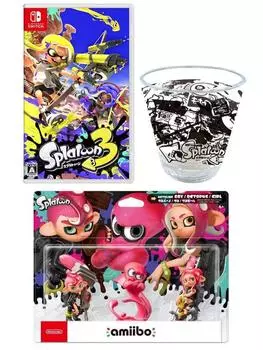 в оригинальной упаковке Splatoon 3 amiibo тройной набор тумблер [Доставленная коробка] - Переключатель + [Девочка-осьминог/Осьминог/Мальчик-осьминог] (Взвод серии) (акрил