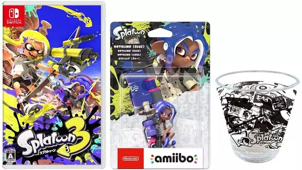 в оригинальной упаковке Splatoon 3 amiibo Octoling тумблер [Доставленная коробка] - Переключатель + [Синий] (Взвод серии) (Включен акрил)