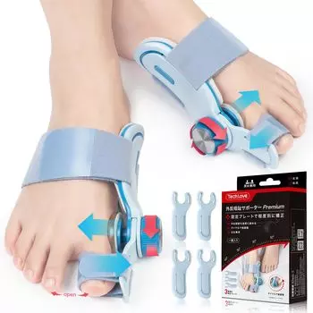 в Techlove Big Toe Support Premium Toe Spreader Товары для инструкции по эксплуатации Toe Training Belt Pack of Blue Сделано в Японии, антилатерализм Спящий, синий