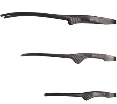 в Todai x Village Blacksmith Черные щипцы из нержавеющей стали, набор длинных 1 шт., для кемпинга [Сделано Tsubamesanjo] 3 шт. (Короткий, Обычный, каждый)