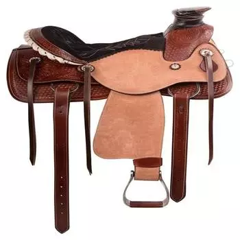 Wade Tree A Fork Premium Western Кожаное седло для рабочей лошади Roping Ranch (Доступно сиденье размером от 11 до 18 дюймов.) 11