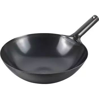 Wahei Freiz Authentic Beijing Hot Pot Wok 33 см газовая чугунная сковорода профессиональная спецификация Сделано в Японии Ajido AD-658 чёрный