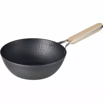 Wahei Freiz Tsubame Sanjo Iron Wok 22 см IH совместимая газовая сковорода Wok сковорода деревянная ручка сделано в Японии enzo EN-011