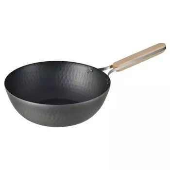 Wahei Freiz Tsubame Sanjo Iron Wok 26 см IH совместимая газовая сковорода Wok сковорода деревянная ручка сделано в Японии enzo EN-012