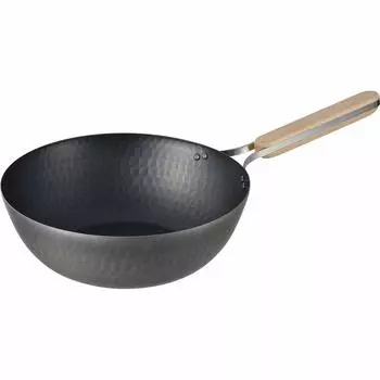 Wahei Freiz Tsubame Sanjo Iron Wok 26 см IH совместимая газовая сковорода Wok сковорода деревянная ручка сделано в Японии enzo EN-012