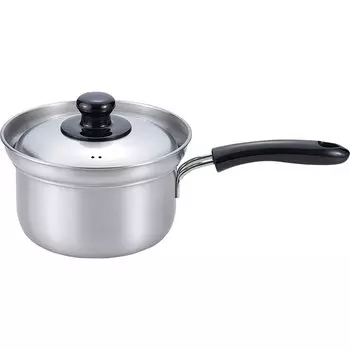Wahei Freiz Tsubamesanjo pot 16cm with lid Stainless steel Compatible with IH and gas Tsubamesanjo Spill-resistant one-handed EM-006 серебряный