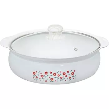 Wahei Freize настольный горшок 27 см IH/Gas двуручный горшок керамический обработанный эмалированный белый Showa Retro Retro RB-2867