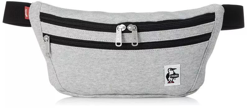 Waist Bag Small Fanny Pack Sweat Gray [Chums]