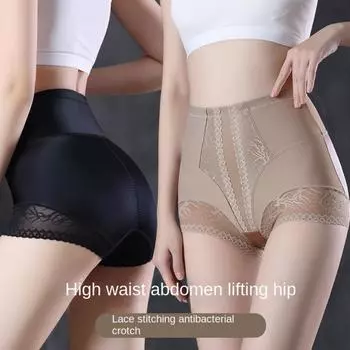 Waist Trainer High Waist Shapewear Flat Belly Tummy Shapers Butt Lifter Shapewear L чёрный