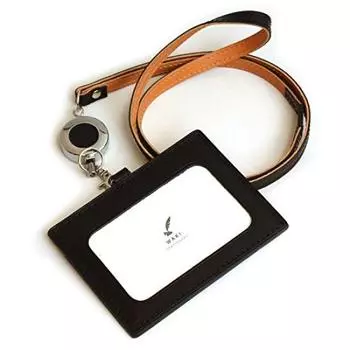 Wake Stationery Original Made in Japan Domestic Tochigi Leather Genuine Leather ID Card CaseID Card Holder Black