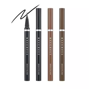 WAKEMAKE Кисть для защиты глаз от подводки для глаз, 3 цвета 01 Black