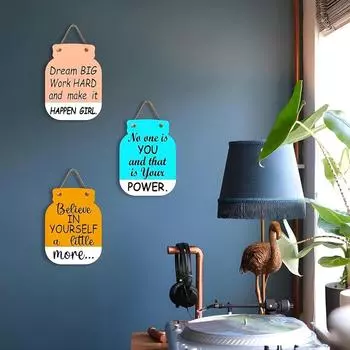 Wall Art MDF Wooden Hanging for Living Room | Bedroom | Home Decor | Office | Gift | Quotes Items House Decoration