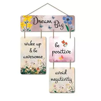 Wall Art MDF Wooden Hanging for Living Room | Bedroom | Home Decor | Office | Gift | Quotes Items House Decoration, Decorative Hanging Items