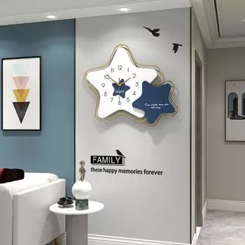 Wall clock living room clock light luxury fashion home art wall watch modern simple personalized clock wall hanging